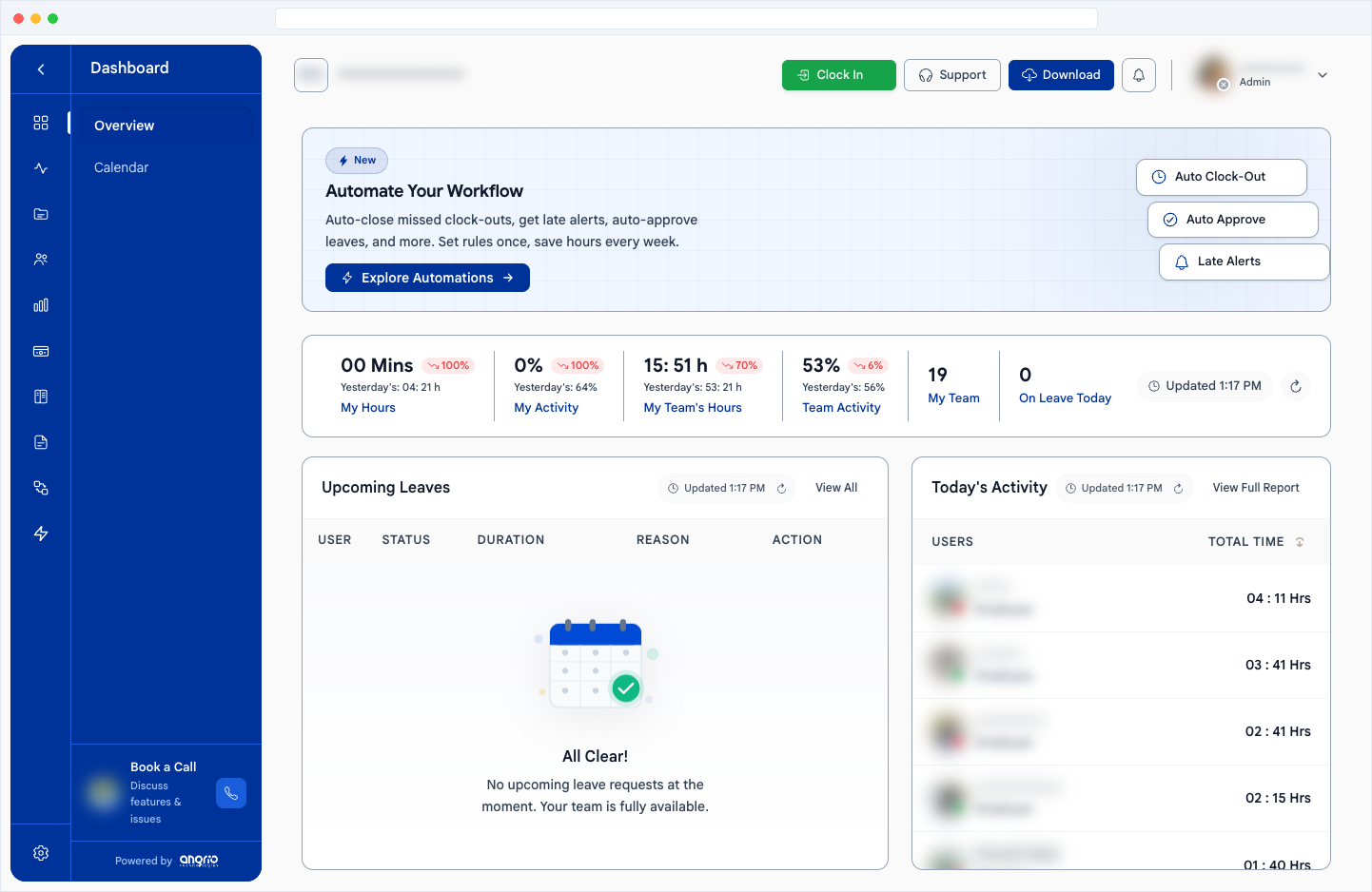Turn Work Data