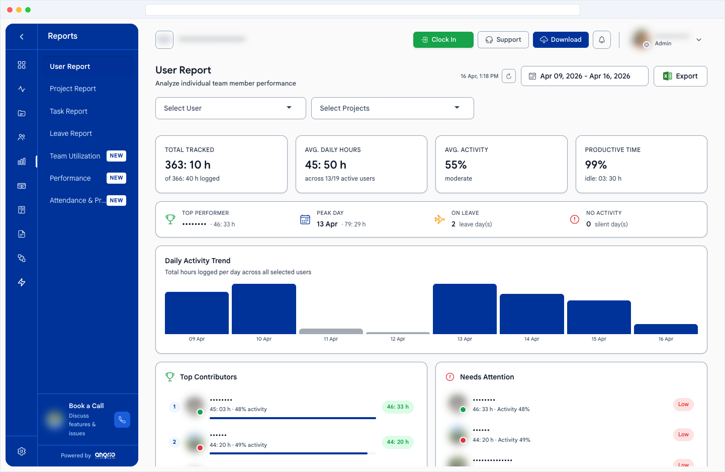 Real-time Reporting